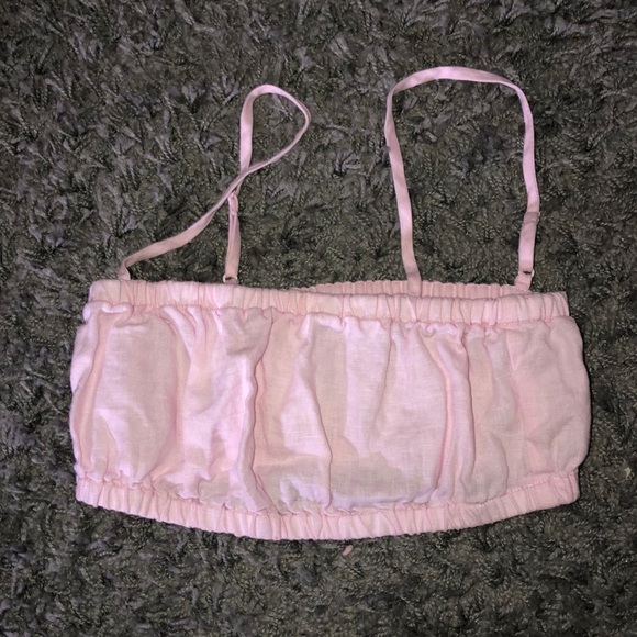Aritzia Baby Pink Crop Top - Size XXS